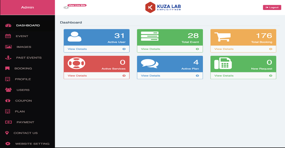 KUZA Events Management System